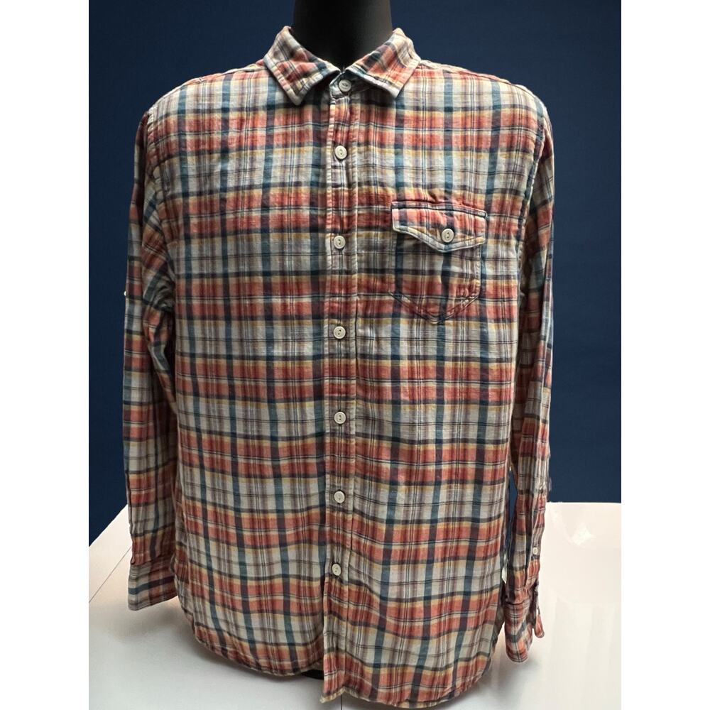 Grayers Clothiers Men’s‎ Plaid Button Down Shirt Large Multicolor Long Sleeve